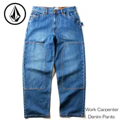 ボルコム 作業着 デニム VOLCOM Work Carpenter Denim Pants ワーク カーペンター デニム DIY アウトドア キャンプ アメカジ ダメージ加工のサムネイル