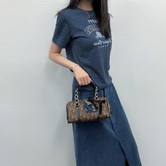 H6725-e1◾️クリスチャンディオール　トロッター柄ミュール 中古】Christian Dior クリスチャン ディオール トロッター フラワー