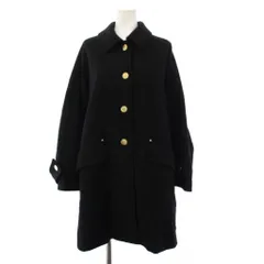 マッキントッシュ MACKINTOSH HUMBIE METAL BUTTON LEO ステンカラーコート ミドル丈 レオパード ヒョウ柄 ウール アウター 6 黒 ブラック G6B12-421-09 /AN27のサムネイル