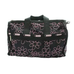 レスポートサック LesportSAC ボストンバッグ ショルダーバック 黒 ブラック 花柄 2WAY /AP13のサムネイル