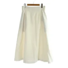 ハナエモリ HANAE MORI CELFORD 23SS スカート ロング フレアー 38 白 ホワイト 無地 CWFS231113 /AP5のサムネイル