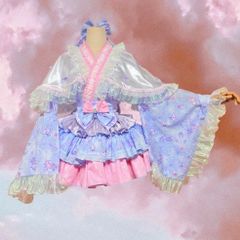 豆千代モダン 藤とツバメ 二尺袖 セオα 着物 浴衣 夏着物 完売品