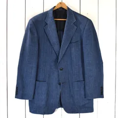 アクアスキュータム Aquascutum 麻リネン混 2つボタン シングル ジャケット 94A6 / M ダークネイビー 袖口4つ釦 6602433-37 / 6TF004 【送料無料】【中古】【メンズビジネス】202606のサムネイル