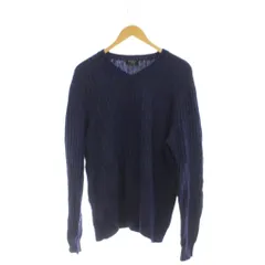 エポカ ウォモ EPOCA UOMO クルーネックニット セーター アルパカ 48 紺 Vネック 長袖 M1N23-245-27 /JP25のサムネイル