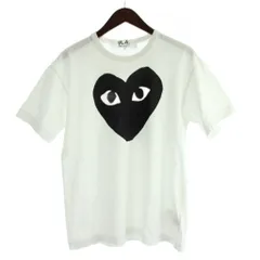 プレイコムデギャルソン PLAY COMME des GARCONS AD2021 Tシャツ L 白 ホワイト ハート柄 半袖 クルーネック AZ-T070 /AP14のサムネイル