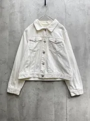 MELROSE CLAIRE メルローズクレール ショート丈 Gジャン デニム ジャケット 白 ◇■レディースのサムネイル