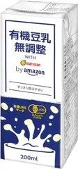 Emi様同梱専用　by Amazon マルサン 有機豆乳無調整 200ml×24本  4901033007263/△803435のサムネイル