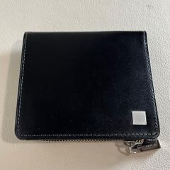 20/80マネークリップ 二つ折り財布 ブラック レザー 小銭入れ付き