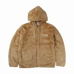 チャンピオン Champion ジャケット フリースジャケット ジップアップ アウター フーデッド メンズ ボア ZIP HOODED JACKET C3-Y615、ベージュのサムネイル