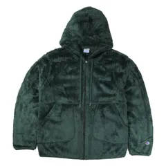チャンピオン Champion ジャケット フリースジャケット ジップアップ アウター フーデッド メンズ ボア ZIP HOODED JACKET C3-Y615、グリーンのサムネイル