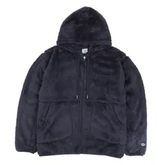チャンピオン Champion ジャケット フリースジャケット ジップアップ アウター フーデッド メンズ ボア ZIP HOODED JACKET C3-Y615、ネイビーのサムネイル