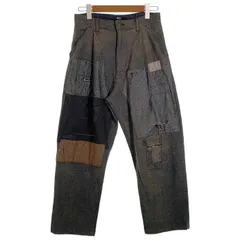 glamb グラム 20AW Repair Patch Slacks リペアパッチ スラックス グレー Size Sのサムネイル