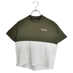BRIEFING GOLF ブリーフィングゴルフ 25SS バイカラー 半袖 モックネック Tシャツ BRG251W35 S オリーブ/ホワイト レディースのサムネイル