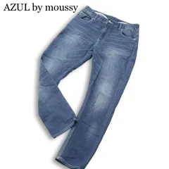 AZUL by moussy アズール マウジー 通年★ スウェット ドビー デニム ストレッチ スリム イージー パンツ Sz.L メンズのサムネイル
