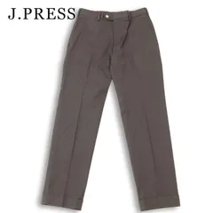J.PRESS ジェイプレス HYBRID GIZA SUVIN 通年★ ストレッチ シンチバック 総柄 スラックス パンツ Sz.74 メンズ グレーのサムネイル