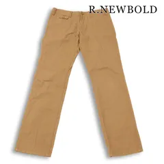 R.NEWBOLD ポールスミス 通年★ ツイル シンチバック ストレート パンツ トラウザー Sz.L メンズのサムネイル
