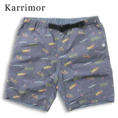 Karrimor カリマー 春夏 【1514M-152 journey summer shorts】 総柄 ロゴプリント ショート パンツ Sz.M メンズ アウトドアのサムネイル