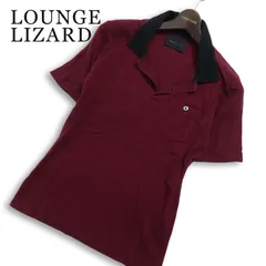 LOUNGE LIZARD ラウンジリザード 春夏★ 半袖 ボーダー スリム ポロシャツ 日本製 Sz.3 メンズのサムネイル