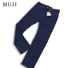 【新品 未使用】 MUJI 無印良品 通年★ ストレッチ スリム デニム パンツ ジーンズ 大きいサイズ Sz.35 メンズのサムネイル