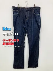 ikka イッカ デニムパンツ XL ブルー フルレングス 無地 スタンダード ストレート レギュラー ヴィンテージ メンズのサムネイル