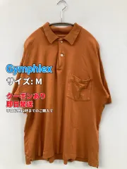 Gymphlex ジムフレックス ポロシャツ M オレンジ 無地 半袖 メンズのサムネイル