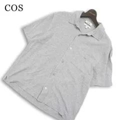 COS コス 春夏★ 半袖 ジャージー ビッグシルエット シャツ Sz.S メンズ 灰 グレーのサムネイル