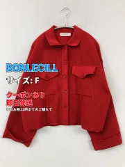 BONLECILL ボンルシール カーディガン/ボレロ F レッド 無地 ショート丈 長袖 レディースのサムネイル