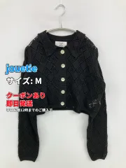 jouetie ジュエティ カーディガン/ボレロ M ブラック ニット チェック柄 ショート丈 長袖 レディースのサムネイル