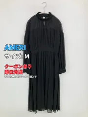 AMERI アメリ ワンピース M ブラック レース 長袖 ロング・マキシ丈 フレア レディースのサムネイル