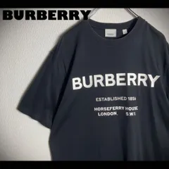 BERBERRY LONDON ビッグロゴ入り定番カラーTシャツ 黒 Mのサムネイル