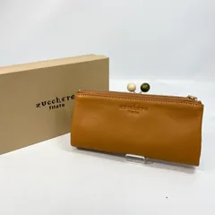 未使用  zucchero filato ズッケロフィラート がま口 レザー 長財布 ロング ウォレット 58009 キャメル レディース 財布 _201のサムネイル