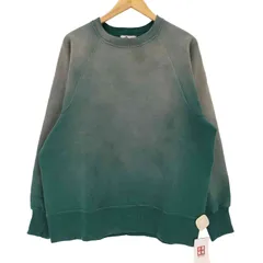 グラッドハンド GLADHAND AKOM - SWEAT 10.7Oz GUSSET ACTION SLEEVE 10.7オンス ゲスト アクション ダメージ加工 ラグランスリーブスウェット トレーナー メンズ JPN：M のサムネイル