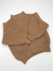 EMODA エモダ 長袖 バルキー ボトルネック ニット セーター sizeF/茶 ◆■レディースのサムネイル