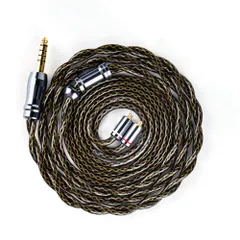 NICEHCK GodDNA イヤホンリケーブル アップグレードケーブル MMCX 4.4mm 銅銀合金+銀メッキ合金銅+銀メッキ7N高導電銅ミックス デュアルシールド構造 用 音質改善 イヤモニ hifi 金属製コネクタ 着脱式 1.2m4.4mm MMCXのサムネイル