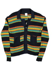 Sasquatchfabrix./カーディガン/25ss/KnitCardigan”MEX BORDER"/NVYのサムネイル
