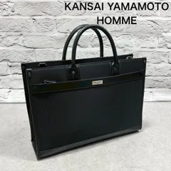 KANSAI YAMAMOTO HOMME カンサイヤマモト ビジネスバッグ ブラック プレートロゴのサムネイル