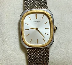 ★稼動品★SEIKO セイコー/CREDOR クレドール★1400-5880★クォーツ★シルバー文字盤★レディース 腕時計★のサムネイル