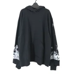 LIMI feu リミフゥ 21AW Feu Loading Print Fleece Big Hoodie フレイムプリントスウェットパーカー 2 LX-T21-041のサムネイル