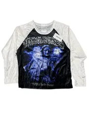 TENDERPERSON/VELOUR RAGLAN LONG TEE/長袖Tシャツ/3/ベロア/WHT/NL-TO