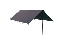 OUTDOOR MAN(アウトドアマン）QUADRADO TARP ブラック KOTT-009B │タープ テント テントタープ レクタタープ オープンタープ UV加工 UVカット 耐水圧 収納バッグ付き BBQのサムネイル