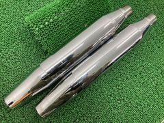 ハーレー2009FLSTSB装着クロームワークス スラッシュカットマフラー