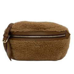 美品】Max Mara テディベア ボディバッグ ショルダーバッグ キャメル