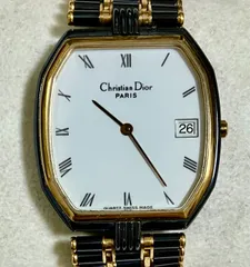 ★稼動品★Christian Dior クリスチャン ディオール★45.25.03★QZ★白文字盤★デイト★メンズ腕時計★のサムネイル
