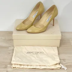 ジミーチュウ/JIMMY CHOO パンプス 35(22.5cm相当) イエロー系/ベージュ系 エナメル/パテント 箱・保存袋付[OI03644]のサムネイル