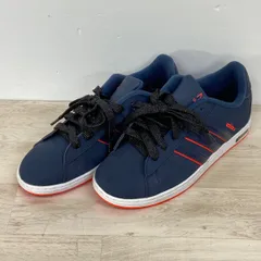 極美品 adidas/アディダス NEO LABEL スニーカー Q38897 ネイビー/オレンジ 24.5cm ローカット シューズ[OI03653]のサムネイル