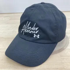 美品 アンダーアーマー キャップ UA FREE FIT OSFA ブラック/黒 刺繍ロゴ 帽子/ベースボールキャップ UNDER ARMOUR[ON00686]のサムネイル