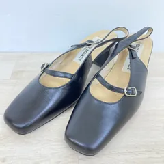BALLELY MONET パンプス/サンダル 22.0cm EEE ブラック 黒 ストラップ スクエアトゥ 日本製 レディース[OA04816]のサムネイル