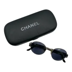 【サングラスケース付き】CHANEL シャネル ロゴ ヴィンテージ サングラス ボストン型 シルバーフレーム ブルーレンズ 06933 45002 イタリア製 メタル プラスチック メンズ 夏 Summerのサムネイル