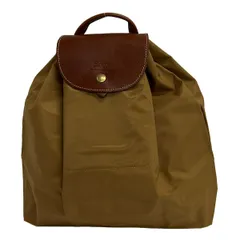 LONGCHAMP(ロンシャン) リュックサック ル・プリアージュオリジナル ブラウン×ダークブラウン 折りたたみ/巾着型 レザーのサムネイル