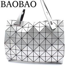 バオバオイッセイミヤケ ルーセント トートバッグ 白 三角形 BAOBAO